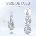 TOUPOP Sterling Silver Crystal Hummingbird Urn Necklace For Ashes-0-2