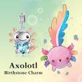 wholesale  925 Sterling Silver Blue Zircon Axolotl Charm Bead for Bracelet (12.2-14.2mm)-0-1