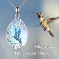 wholesale 925 Sterling Silver Fox Moonstone Pendant Necklace-0-5
