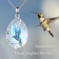 wholesale 925 Sterling Silver Fox Pendant Necklace Wholesale With Rose Gold Flowers-0-5