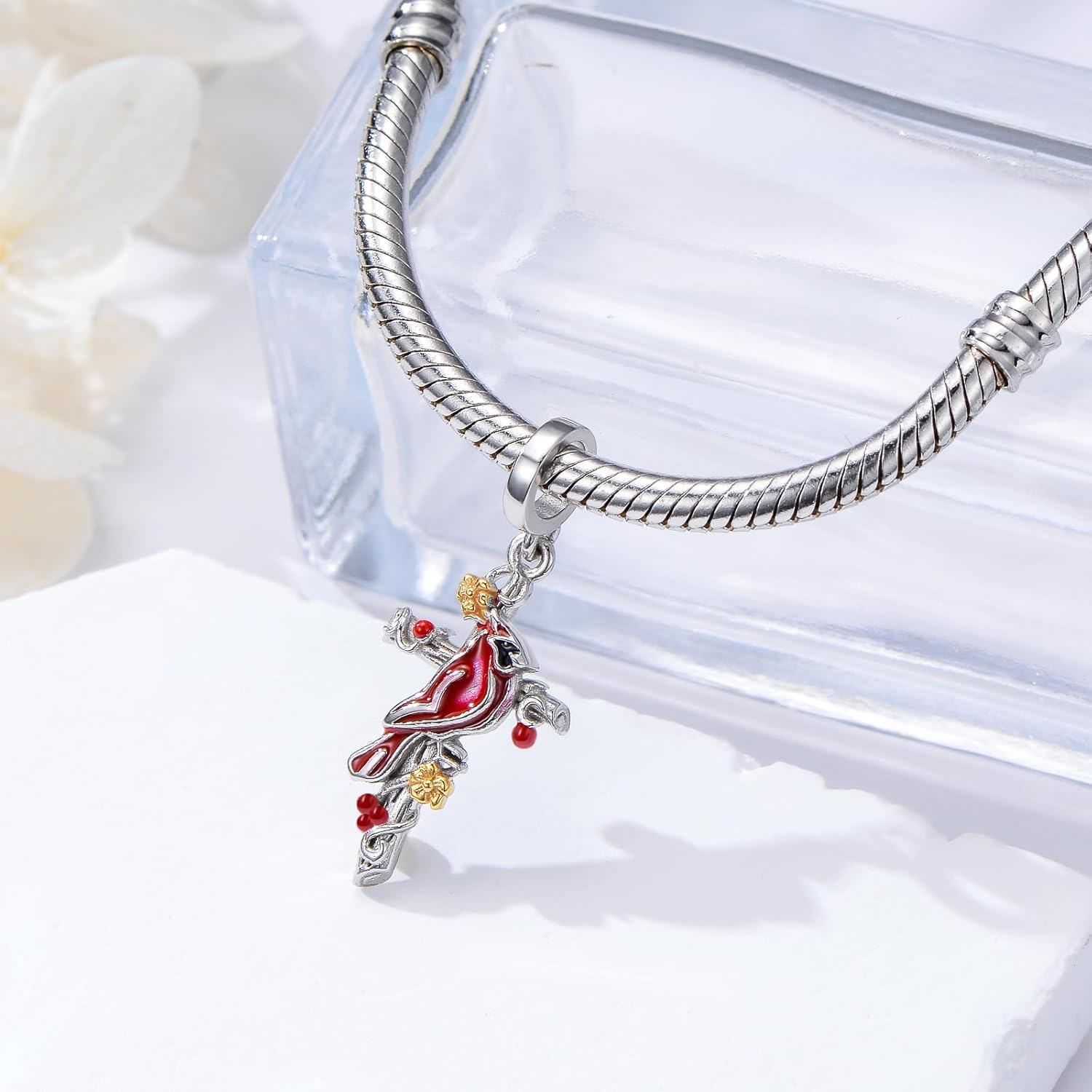 wholesale 925 Sterling Silver Phoenix Bird Pendant Necklace  for Women Girls-0-3