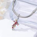 wholesale 925 Sterling Silver Red Bird & Flower Pendant Necklace for Women Girls -0-2