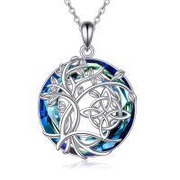 wholesale 925 Sterling Silver Celtic Tree Of Life Pendant-Witches Knot Necklace