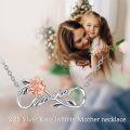 wholesale 925 Sterling Silver Rose Flower Infinity Love Pendant Necklaces for Women Girls Mom Gifts-0-2