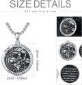 wholesale 925 Sterling Silver Saint Christopher Traveler Protection Pendant Necklace-0-1