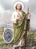 wholesale 925 Sterling Silver Saint Jude Thaddeus Prayer Medal Pendant Necklace  for Women and Men-0-5