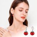 wholesale 925 Sterling Silver Metal Tomato Dangle Earrings - Christmas Gift Ideas for Women-0-5