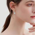 wholesale 925 Sterling Silver Drop Earrings Blue Moonstone Celtic Knot Platinum Plated For Women-0-54