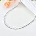 wholesale Sterling Silver Cubic Zirconia Simulated Diamond Tennis Necklace 14 26 -0-15