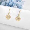 wholesale 14K Gold Knot Crystal Dangle Earrings for Women-0-1