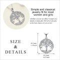 wholesale 925 Sterling Silver Zirconia Tree of Life 7 Chakra Pendant Necklace-0-2