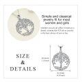 wholesale 925 Sterling Silver Tree Of Life Pendant With Chakra Stones-0-2