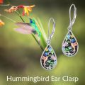 wholesale 925 Sterling Silver Multicolor Stone Drop Earring with Hummingbirds and Butterflies Design-0-4