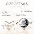 wholesale 14K Gold Round Cut Moissanite 2 ct EF Pendant Necklace for Women-0-2