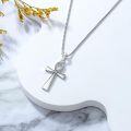 wholesale 925 Sterling Silver Ankh Cross Pendant Necklace - Egyptian  for Women-0-2
