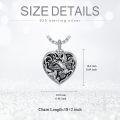 wholesale TOUPOP Hummingbird Urn Necklace For Ashes 925 Sterling Silver Heart Cremation Jewelry For Ashes Heart Hummingbird Keepsake Necklace For Ashes Memorial Gifts For Women Men -0-5