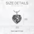TOUPOP 925 Sterling Silver Hummingbird Urn Necklace For Ashes Memorial Keepsake-0-5
