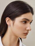 wholesale 925 Sterling Silver Highland Cow Platinum Plated Drop Earrings For Women-0-5