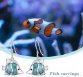 wholesale Ocean Earrings 925 Sterling Silver Turquoise Sea Animal Dangle Drop Earrings Beach Themed Jewelry Gifts For Women -0-5