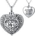 wholesale TOUPOP Heart Urn/photo Locket Necklace For Women Mother Daughter Sisters Son Dad Necklace Memorial Necklace -0-0