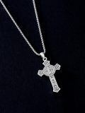 wholesale 925 Sterling Silver Cross Pendant Necklace  for Men & Women - Protection Amulet Religious Jewelry with 24+2mm Rolo Chain (Gift Included)-0-3