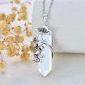 wholesale  Sterling Silver Quartz Frog Pendant Necklace Gift for Women Mom -0-20