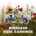 wholesale 925 Sterling Silver Dinosaur Flower Stud Earrings Wholesale - Unique s for Women & Men-0-4