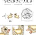 wholesale Gold 925 Sterling Silver Chick Cubic Zirconia Stud Earrings for Women -0-3