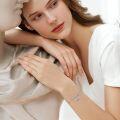 wholesale 925 Sterling Silver Heart-Shaped Tree of Life with Stars Charm Bracelet for Women-0-2