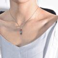 wholesale Sterling Silver Mushroom Necklace with Snail Pendant Gift for Women-0-27
