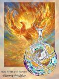wholesale Sterling Silver Crystal Phoenix Necklace Gift for Women-0-3