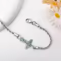 wholesale 925 Sterling Silver Norse VegvÃ­sir Compass Thor's Hammer Rune Charm Bracelet-0-4