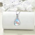 wholesale 925 Sterling Silver Teardrop Pendant with Fox and Star Design - Mother's Day Gift for Her-0-2