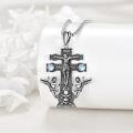 wholesale 925 Sterling Silver Angel Caravaca Cross Pendant Necklace for Men Women Religious s 45cm Chain Length-0-2
