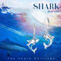 wholesale 925 Sterling Silver Shark Opal Leverback Earrings for Women-0-5