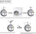 wholesale 925 Sterling Silver Owl Moon Tree of Life Keepsake Pendant Necklace w/Filler Kit-0-5
