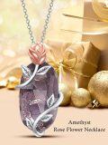 wholesale Sterling Silver Gemstone Dainty Pendant Necklace for Women Mom Gift-0-33