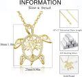 wholesale 925 Sterling Silver Tree of Life Sea Turtle Pendant Necklace Tortoise Jewelry Birthday Party Gifts for Women-0-5