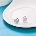 wholesale 925 Sterling Silver Birthstone Heart Stud Earrings Jewelry Gifts for Women-0-68