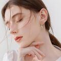 wholesale 925 Sterling Silver Heart-Shaped Tennis Player Dangle Earrings Sporty Gifts for Women and Girls-0-2