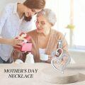 wholesale 925 Sterling Silver Double Heart Mom Pendant Necklace - Mother's Day Gifts-0-4