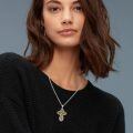 wholesale 925 Sterling Silver Gold Plated Jesus Christ INRI Cross Crucifix Pendant Necklace for Men & Women-0-3