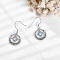 wholesale 925 Sterling Silver Moonstone Celtic Knot Dangle Earrings Magic Jewelry for Women Gifts-0-2