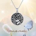 wholesale 925 Sterling Silver Butterfly Yin Yang Pendant Necklace-0-1