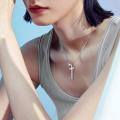 wholesale 925 Sterling Silver Cross Pendant With Blue Opal And Philippians Inscription-0-33