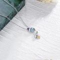 wholesale 925 Sterling Silver Abalone Shell Acorn Squirrel Pendant Necklace for Women Girls-0-1
