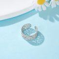 wholesale 925 Sterling Silver Filigree Daisy Toe Rings Adjustable Beach Foot Jewelry Gifts for Women-0-4