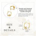 wholesale 14K Gold Pearl Daisy Flower Hoop Earrings for Women-0-1