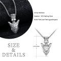 wholesale 925 Sterling Silver Viking Valknut Arrowhead Pendant Necklace Oxidized Finish For Men-0-5