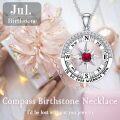 wholesale Sterling Silver Compass Birthstone Necklace  I d Be Lost Without You Pendant Jewelry for Women-0-1